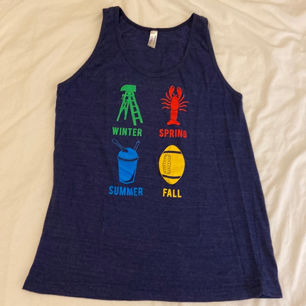 American Apparel New Orleans Four Seasons Women’s Tank in Navy, sz. M